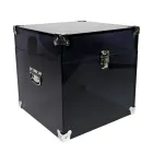 Boot in Transparent or Smoked Acrylic Crystal and Modern Steel - Dante Viadurini