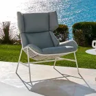 Bergere garden armchair Varaschin Summer Set of modern design Viadurini