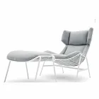 Bergere garden armchair Varaschin Summer Set of modern design Viadurini