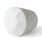 Water Glass in Satin White Carrara Marble Italian Design - Scaglio Viadurini