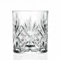 Double Old Fashioned Glass, Vintage Style Eco Crystal 12 Pieces - Cantabile