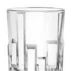 Tall Drinking Glasses in Decorated Ecological Crystal 12 Pieces - Catania Viadurini