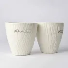 Luxury Design White Porcelain Glasses 6 Unique Pieces - Arcireale Viadurini