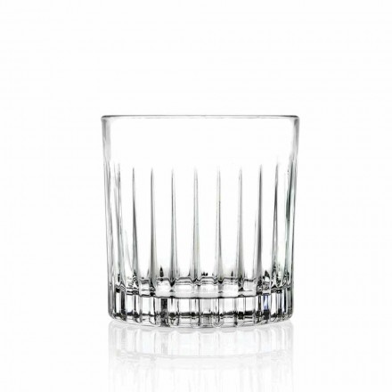 Lowball Tumbler Basso Old Fashioned Glasses for Cockatil 12 Pieces - Senzatempo Viadurini