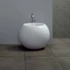 Ball-Shaped Bidet in Fanna Colored Ceramic Viadurini