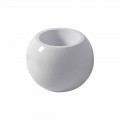 Ground spherical bidet in colored ceramic Fanna