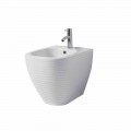 Ground bidet in white or colored glazed ceramic Trabia