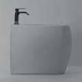 Modern design bidet in white ceramic Gais, produced in Italy 