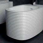 Wall-hung ceramic bidet of modern design produced in Italy, Hamlet Viadurini