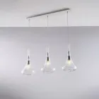 Iron Rail with Pyrex Glass Made in Italy for Interior Decorating - Corinto Viadurini