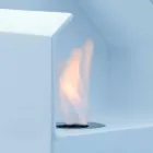 Biocamino countertop with ceramic bioethanol and Curtis steel Viadurini