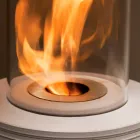 Biocamino round support marble Gordon, made in Italy Viadurini