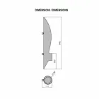 Wall Bio-fireplace of Tubular and Modern Design in Black Steel - Jackson Viadurini