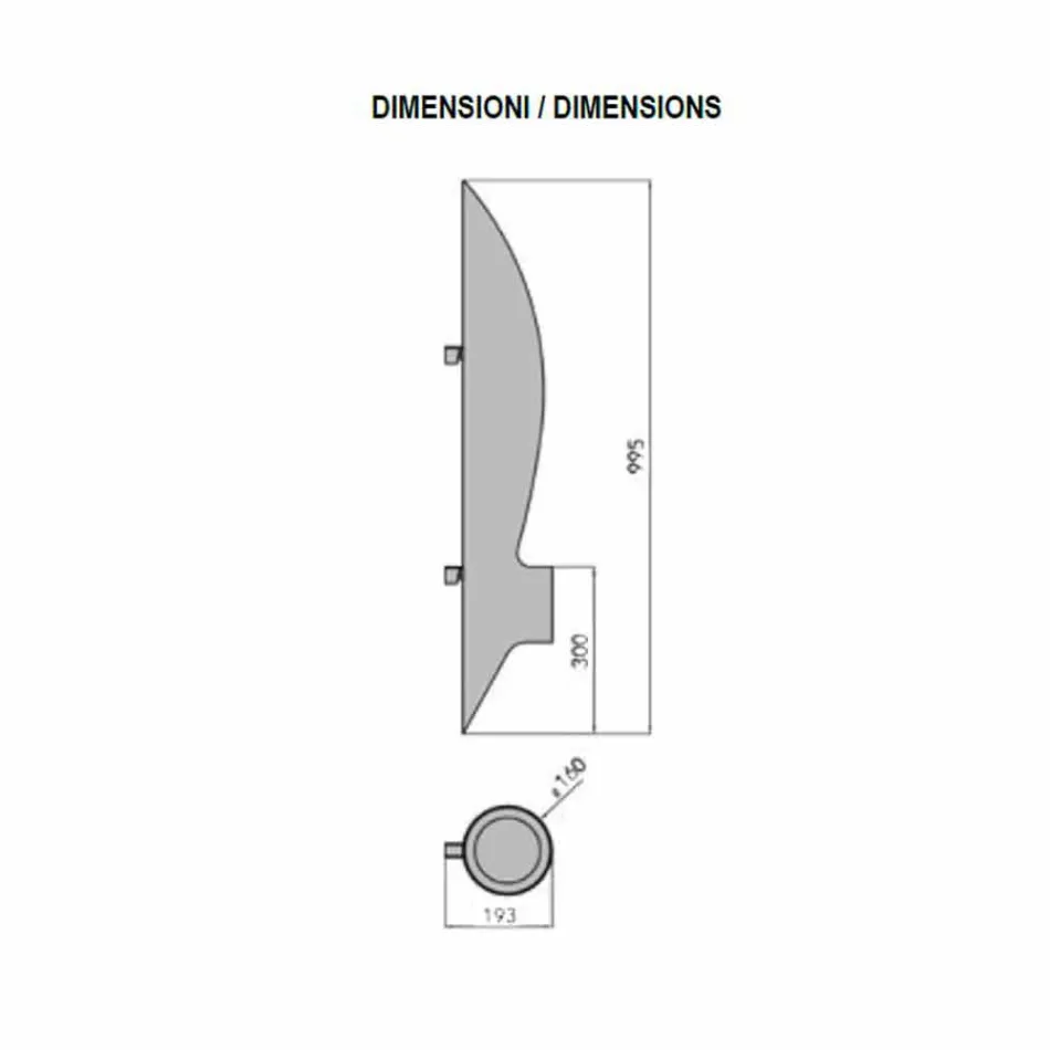 Wall Bio-fireplace of Tubular and Modern Design in Black Steel - Jackson Viadurini