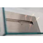 Modern Design Floor Bio-fireplace in Glass and Steel or Corten - Bradley Viadurini