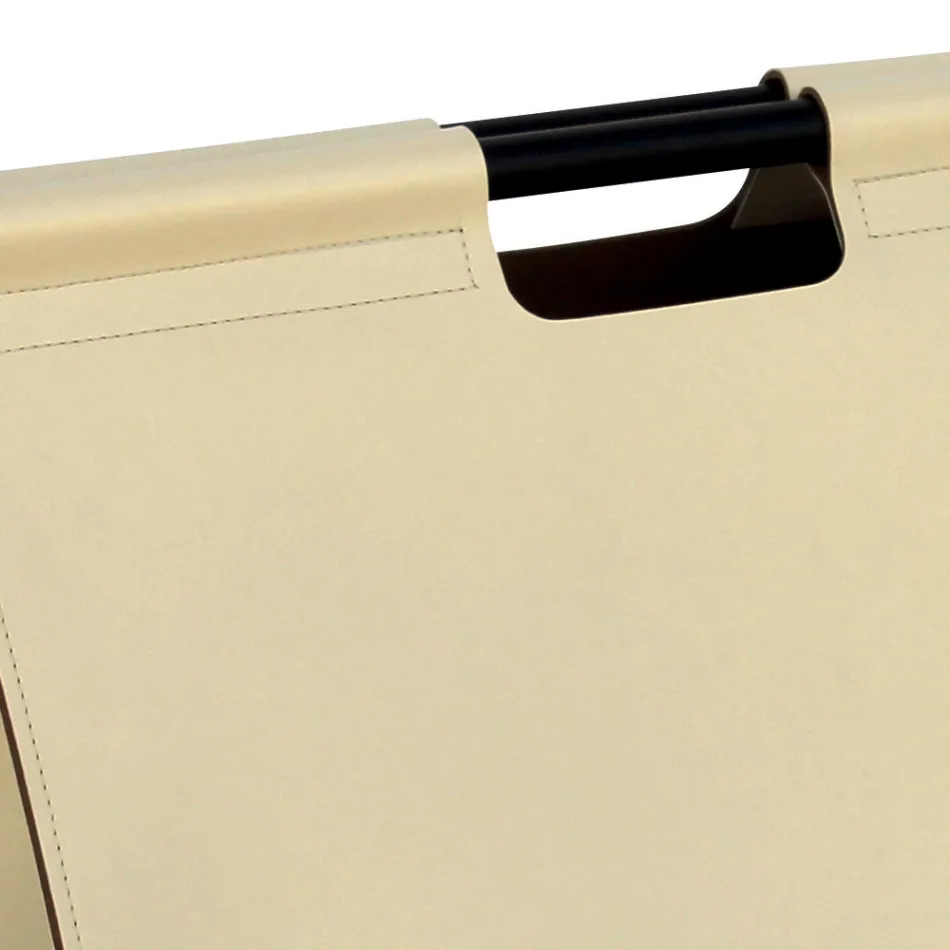 Eco-leather firewood bag with wheels Made in Italy - Snail Viadurini