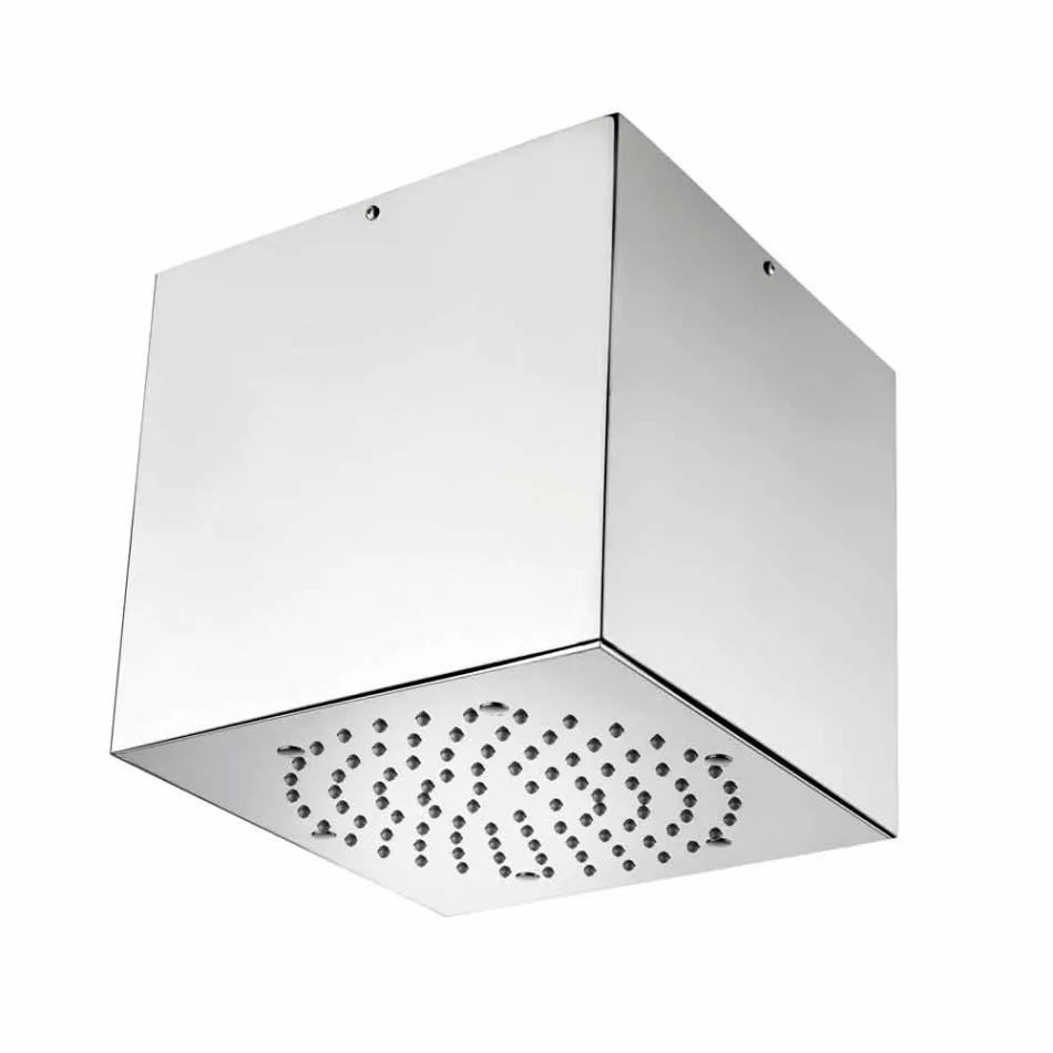 Bossini Cube shower head coated steel to a modern jet Viadurini