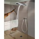 Bossini Manhattan shower head in stainless steel with two jets Viadurini