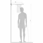 Bossini Manhattan shower head in stainless steel with two jets Viadurini