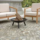 Outdoor Fire Pit Made of Iron in Different Sizes - Pluto Viadurini