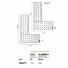 Brick Hydraulic Lego Tile made in Italy by Scirocco H Viadurini