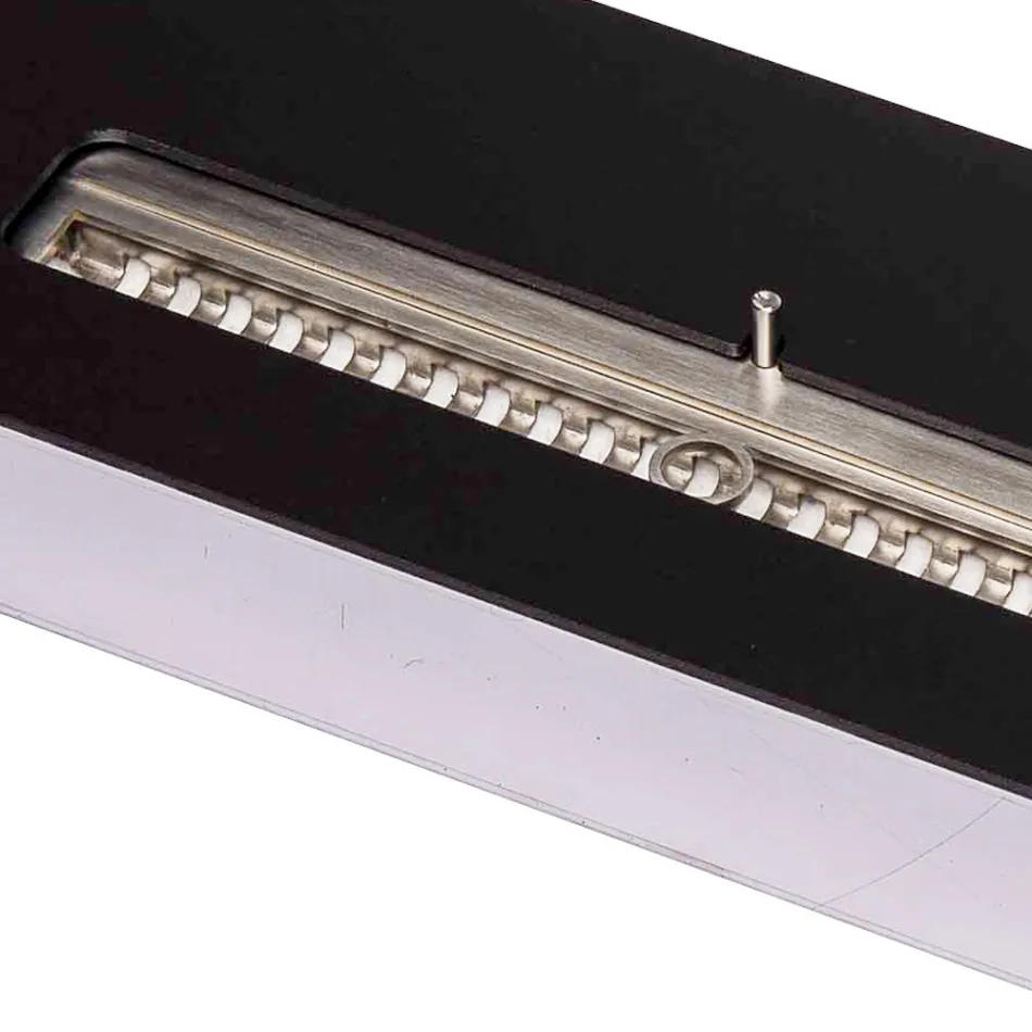 Stainless Steel Bioethanol Burner for Linear Fireplace Made in Italy - Brandon Viadurini