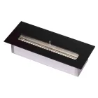 Stainless Steel Bioethanol Burner for Linear Fireplace Made in Italy - Brandon Viadurini
