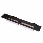 Linear Manual Burner in Stainless Steel for Bioethanol Fireplace - Brandon Viadurini