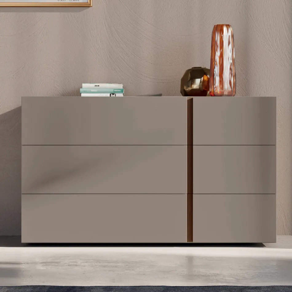 Bedroom with 4 Elements Modern Style Made in Italy High Quality - Minorco Viadurini