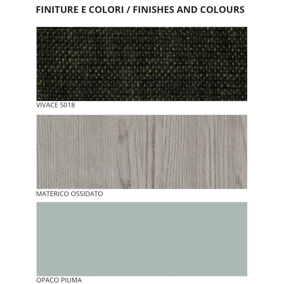 Complete Bedroom with 4 Modern Elements Made in Italy Precious - Verminia Viadurini