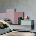 Complete Bedroom with 5 Elements Made in Italy High Quality - Quartz Viadurini