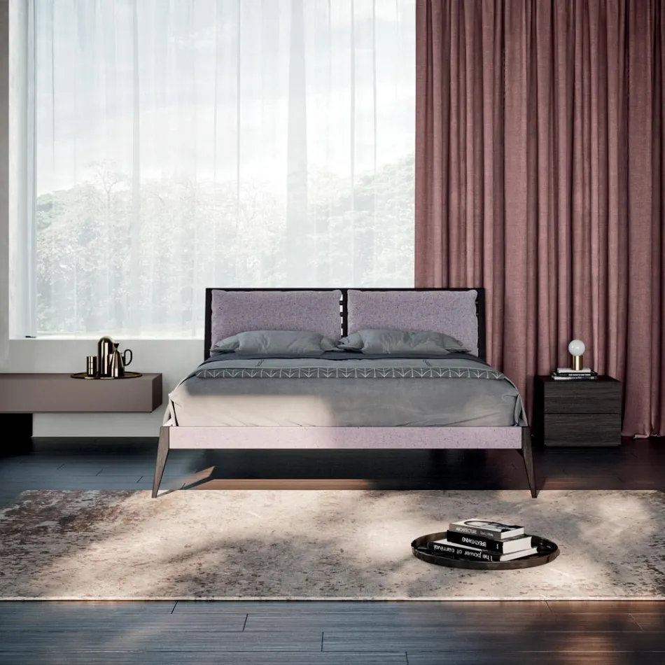 Complete 6-Element Luxury Bedroom Made in Italy - Adige Viadurini