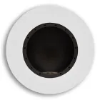 Round Design Wall Bioethanol Fireplace in Painted Steel - Trenton Viadurini