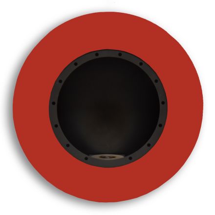 Round Design Wall Bioethanol Fireplace in Painted Steel - Trenton Viadurini