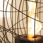 Tabletop / freestanding bioethanol fireplace made of steel Henry Viadurini