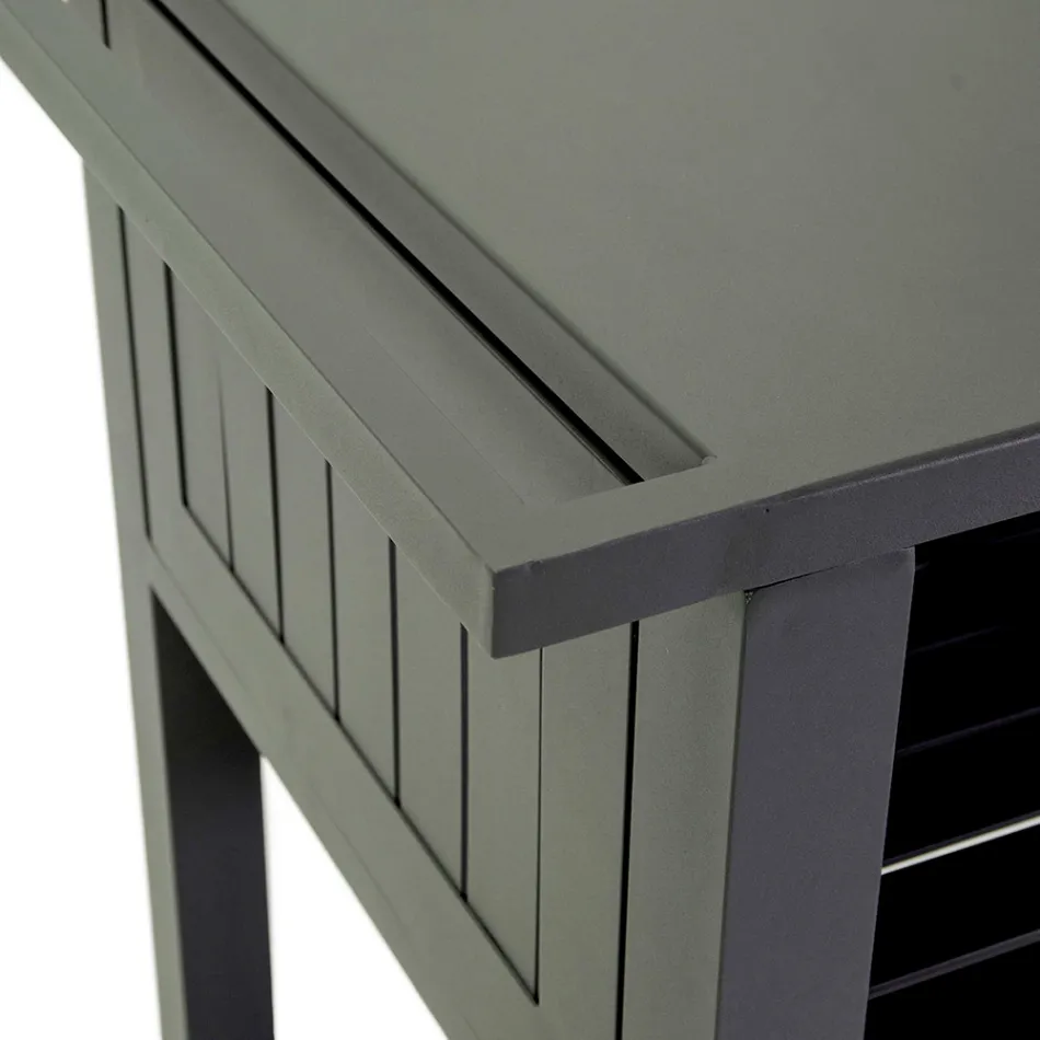 Outdoor Trolley in Painted Aluminium with Different Finishes - Hotel Viadurini