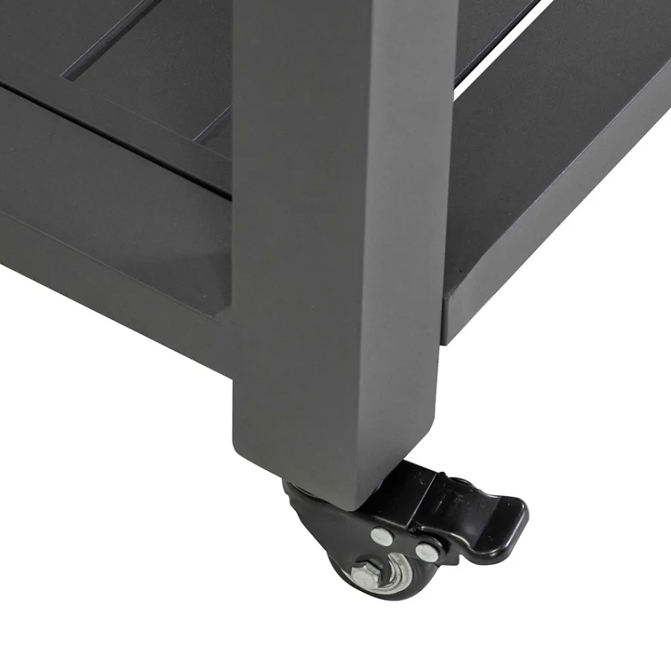 Outdoor Trolley in Painted Aluminium with Different Finishes - Hotel Viadurini