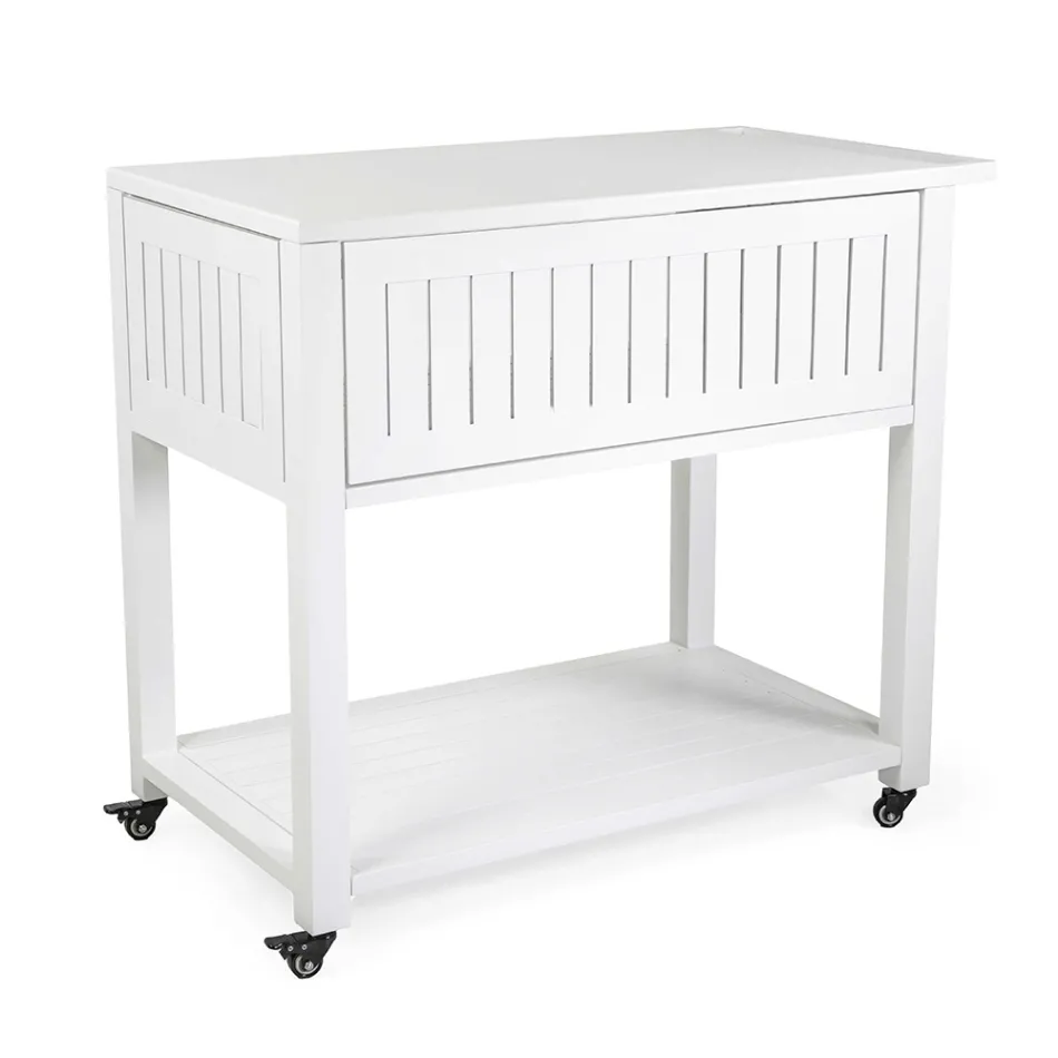 Outdoor Trolley in Painted Aluminium with Different Finishes - Hotel Viadurini