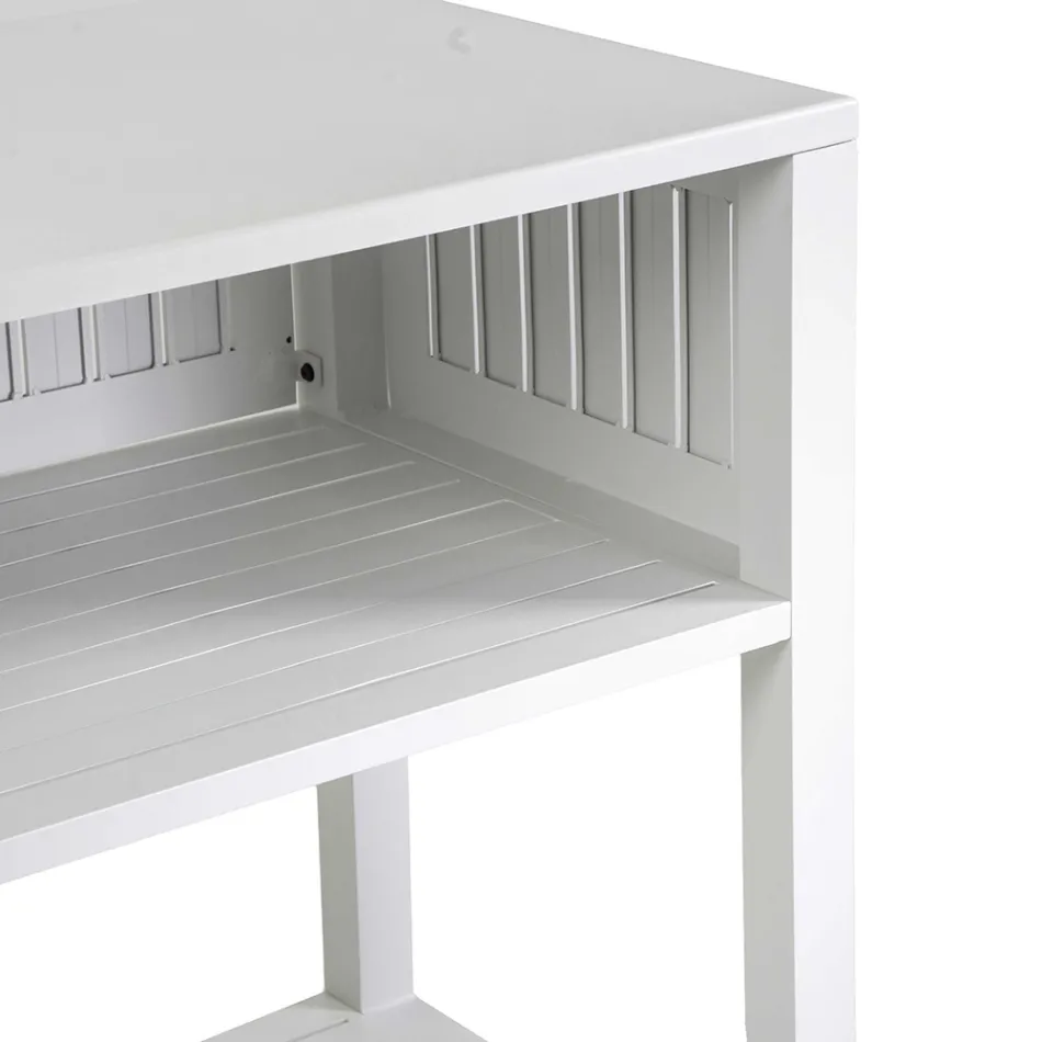 Outdoor Trolley in Painted Aluminium with Different Finishes - Hotel Viadurini