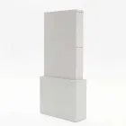 Extension trolley in Columbus open pore white melamine Viadurini