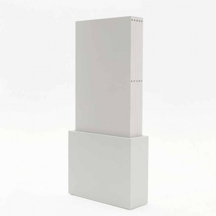 Extension trolley in Columbus open pore white melamine Viadurini