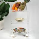 Object Basket with Plexiglass Wheels Made in Italy - Rudolf Viadurini