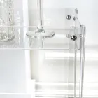 Food Trolley in Transparent Plexiglass Made in Italy - Galatius Viadurini