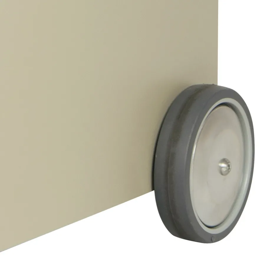 Metal wood trolley with shelf and 4 wheels Made in Italy - Geco Viadurini