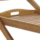 Garden Food Trolley in Design Acacia Wood - Roxen Viadurini