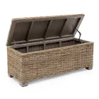 Outdoor chest in natural fibre of Kubù - Nogitsune Viadurini