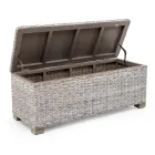 Outdoor chest in natural fibre of Kubù - Nogitsune Viadurini