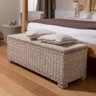 Outdoor chest in natural fibre of Kubù - Nogitsune Viadurini