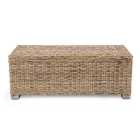 Outdoor chest in natural fibre of Kubù - Nogitsune Viadurini