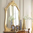Bedroom Chest of Drawers in Inlaid Wood and Mirror Made in Italy - Cambrige Viadurini